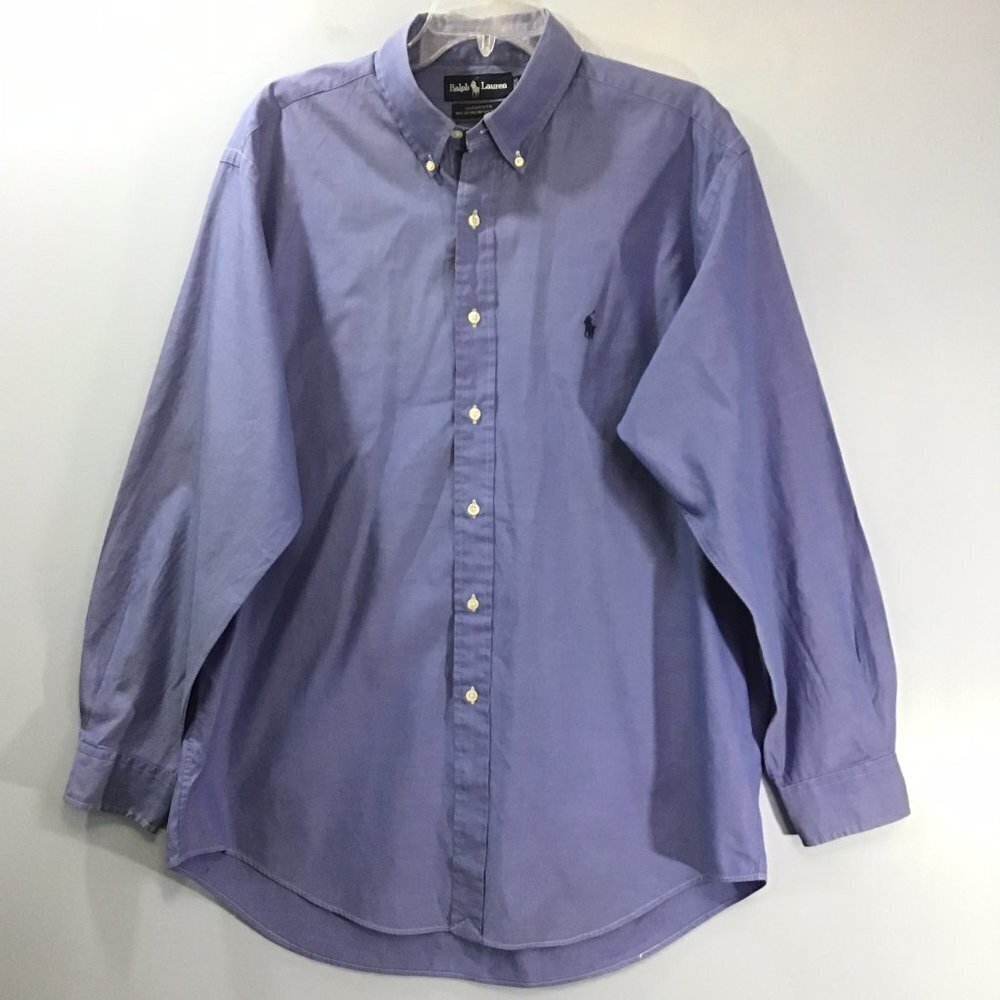 Ralph Lauren Yarmouth Button Down Blue Shirt